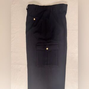 NWT Ralph Lauren Pants 12 32Wx32L Wool Blend Gabardine Twill Cargo Pants NWT